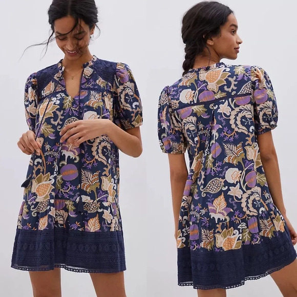 Anthropologie Dresses & Skirts - Anthropologie Fiore Lace Tunic Dress